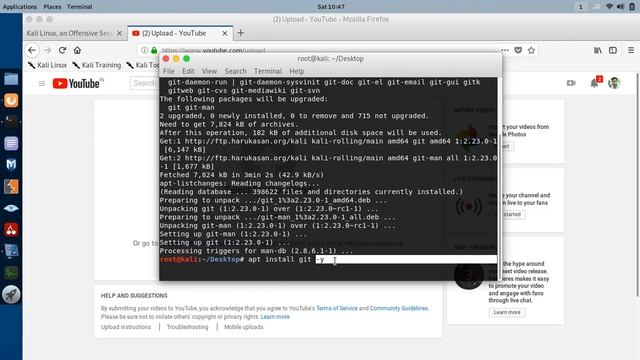 How to install git in kali Linux/Ubuntu/Debian смотреть онлайн