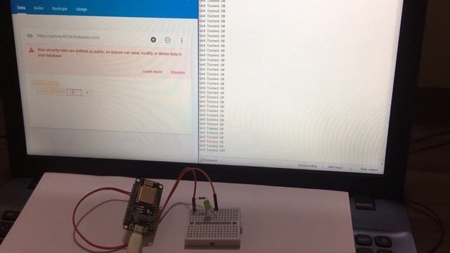 IoT Controlled LED using Google Firebase Console and ESP8266 NodeMCU смотреть онлайн