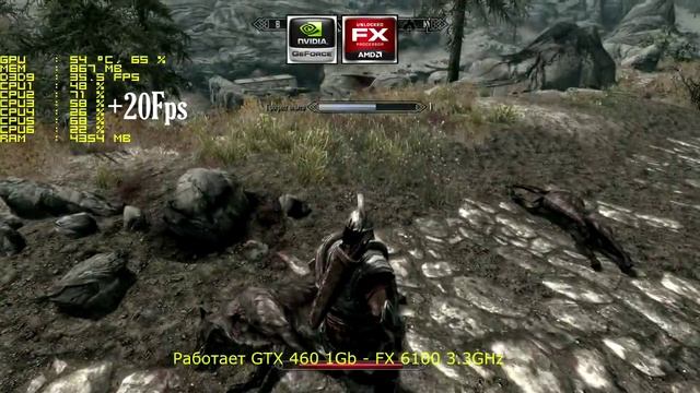 GTX 460 VS Skyrim Legendary Edition смотреть онлайн