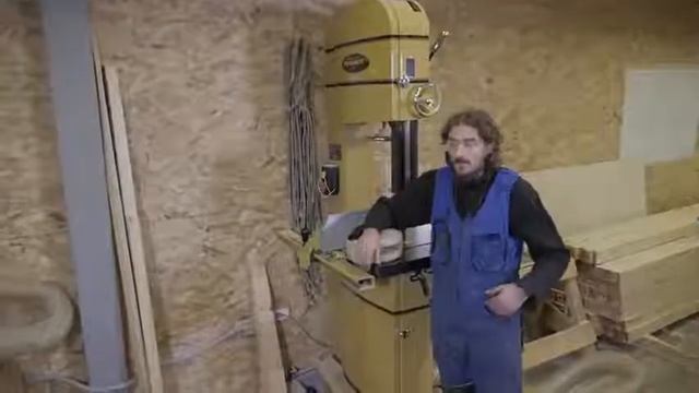 Ленточнопильный станок Powermatic PM1800B на строительстве корабля Полтава смотреть онлайн