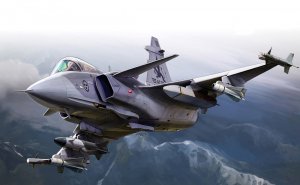 Шведский истребитель четвёртого поколения Saab JAS 39 Gripen