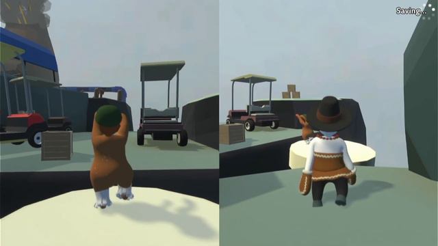 Daddy Daughter Game Time! Human Fall Flat - Thanksgiving Edition смотреть онлайн