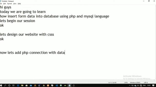 create form using html,php and mysql смотреть онлайн