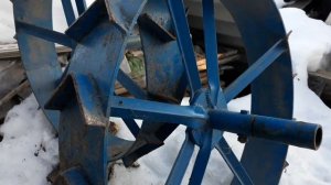 СТАЛЬНЫЕ КОЛЕСА к МОТОБЛОКУ НЕВА МБ-2 (СВОИМИ РУКАМИ)