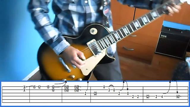 Guns N' Roses It's So Easy SOLOS LESSON with tabs смотреть онлайн
