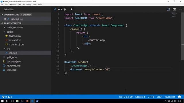 Making of React JS Counter App - React Fundamentals смотреть онлайн