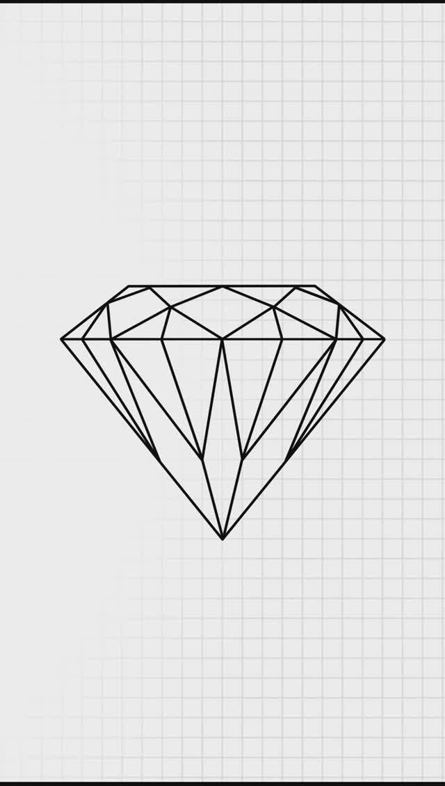 HOW TO DRAW A GEOMETRIC PATTERN \\ как нарисовать бриллиант смотреть онлайн