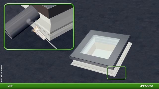 FAKRO окно выход на плоскую кровлю  DRF  DU6
