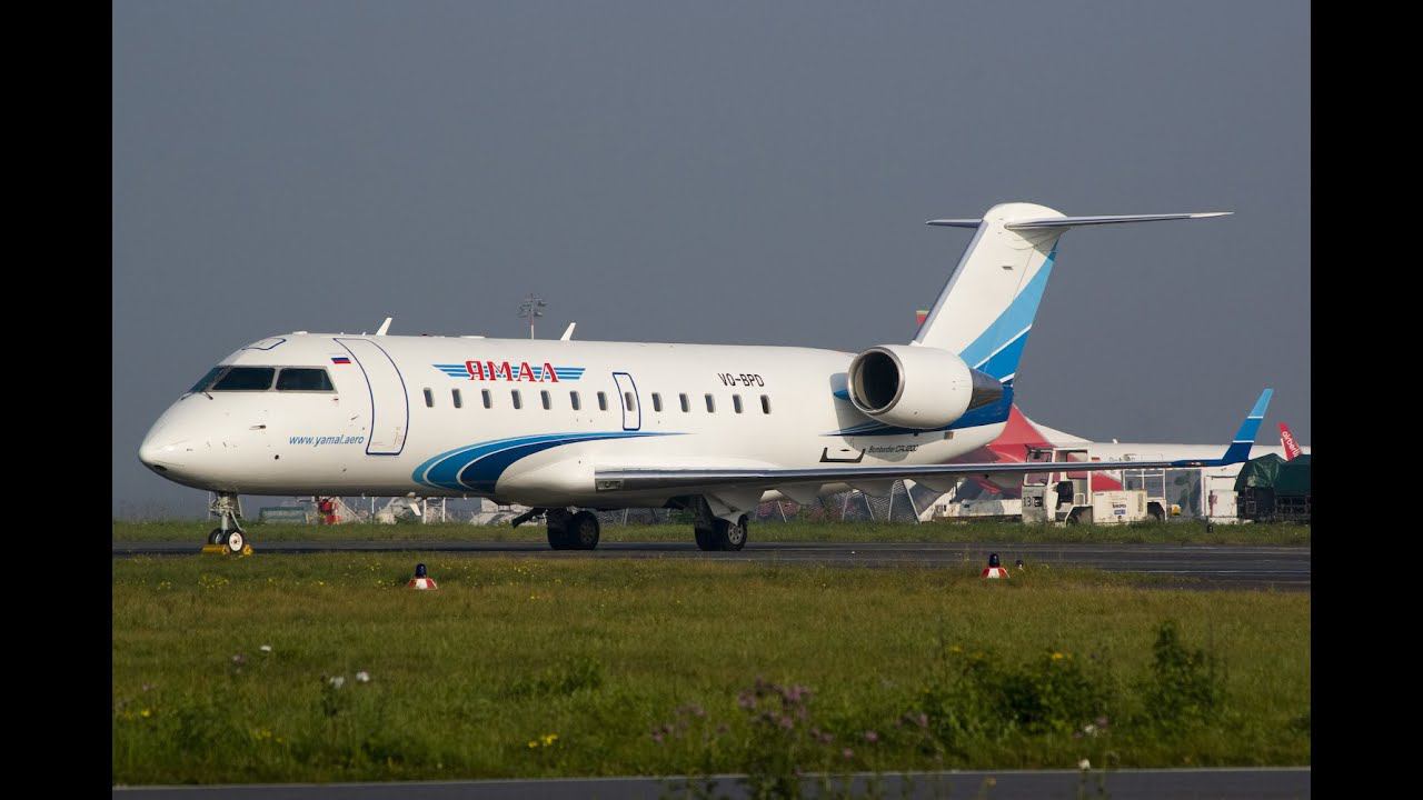 Взлёт из Толмачёво Canadair CL-600-2B19 Regional Jet CRJ-200LR