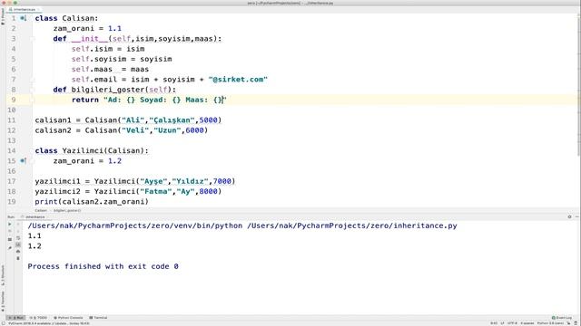Sıfırdan Python Dersleri Ders 22: OOP Inheritance | Kalıtım - 1 смотреть онлайн