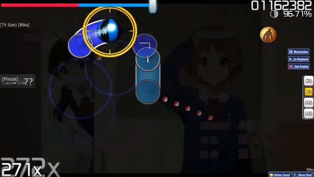 Osu!)Suzaki Aya - Dramatic Market Ride (TV Size) [Rika]+HD смотреть онлайн