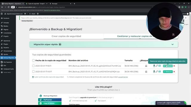 ✅ CÓMO CREAR COPIA DE SEGURIDAD EN WORDPRESS ❗️❗️ | MÉTODO DEFINITIVO 2023 смотреть онлайн