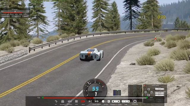 Assetto - Mt. Wilson Hillclimb LA - FORD GT MKIV '67 смотреть онлайн