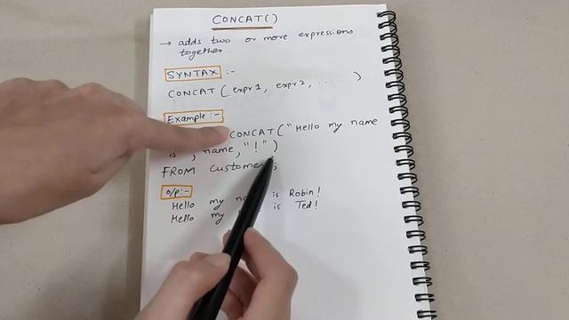 CONCAT() FUNCTION IN SQL | CONCAT FUNCTION IN SQL WITH EXAMPLE смотреть онлайн