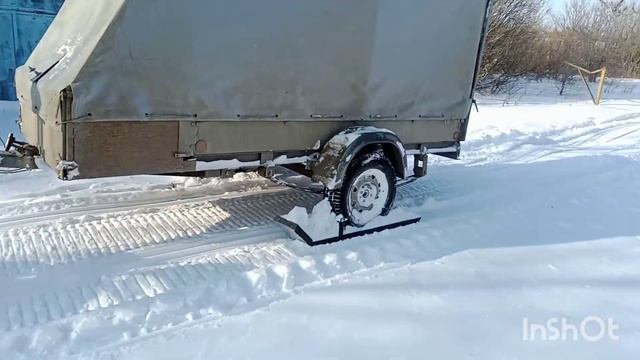 Прицеп + снегоход - дорога до дачи. смотреть онлайн