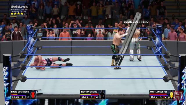 WWE 2K18 Eddie Guerrero vs Rey Mysterio vs Kurt Angle 2006 | Triple Threat TLC Match смотреть онлайн