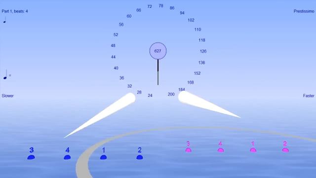 Harmonic Polyrhythm animation for: 4/4 : 4/3 - with Bounce Metronome Pro смотреть онлайн