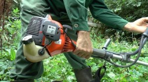 Oleo-Mac SPARTA 25 - триммер бензиновый, демонстрация работы.