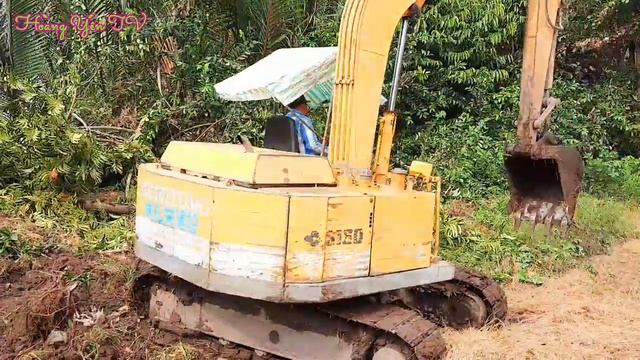 Xáng Múc SUMITOMO S256 Lên Líp Ruộng - Kỹ Thuật Lái Xe Cuốc Quá Chuyên Nghiệp