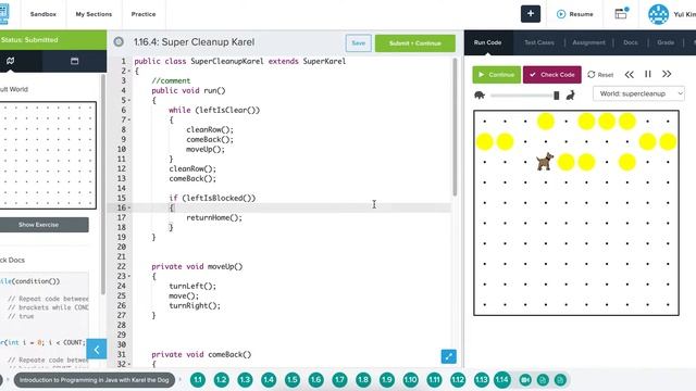 1.16.4: Super Cleanup Karel смотреть онлайн