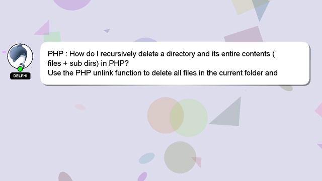 PHP : How do I recursively delete a directory and its entire contents (files + sub dirs) in PHP? смотреть онлайн