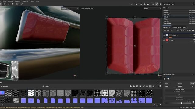 Mercedes Benz Car 3D model in Substance Painter Tutorial : Part 2 - Texturing смотреть онлайн