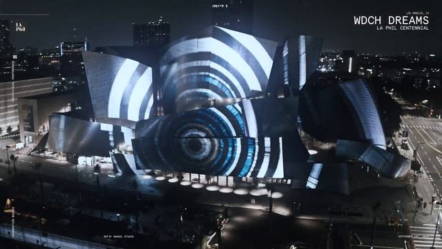 Frank Gehry's Walt Disney Concert Hall illuminates with dream-like visuals смотреть онлайн