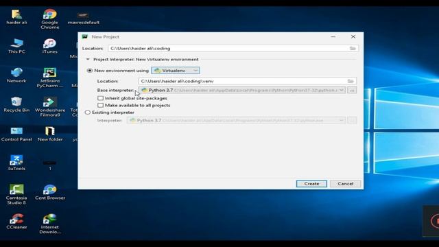 pycharm tutorial # 1 in hindi /How to Create a new Project/Lecture 3 смотреть онлайн