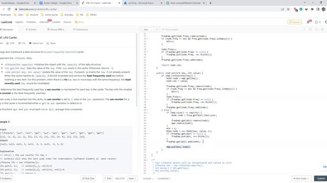 460 LFU Cache [Java] From EE смотреть онлайн