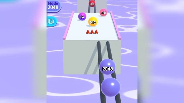 Satisfying mobile game video ball run 2048 -ball run infinity gameplay walkthrough part 18 смотреть онлайн