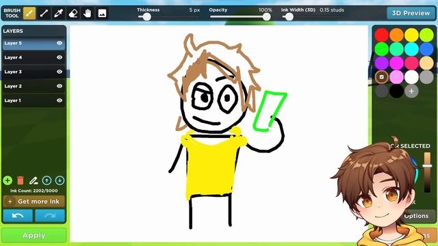my drawing came to LIFE in Roblox смотреть онлайн