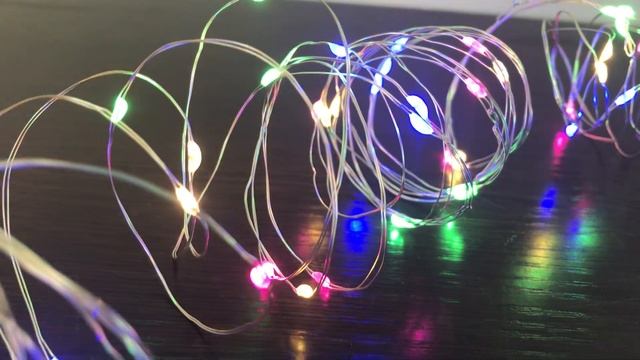 Гирлянда 100 Led, на медной проволоке (Капля) Мультицветная 10M от 220V с режимами Арт: 1007244 смотреть онлайн