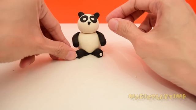 How to make a Play-Doh Panda смотреть онлайн