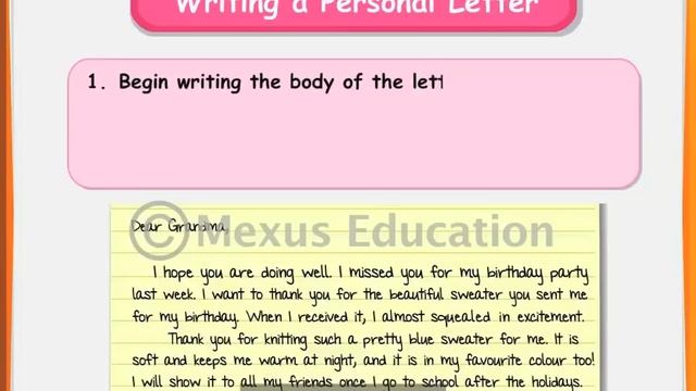 Writing A Personal Letter | English Grammar | Iken | Ikenedu | IkenApp