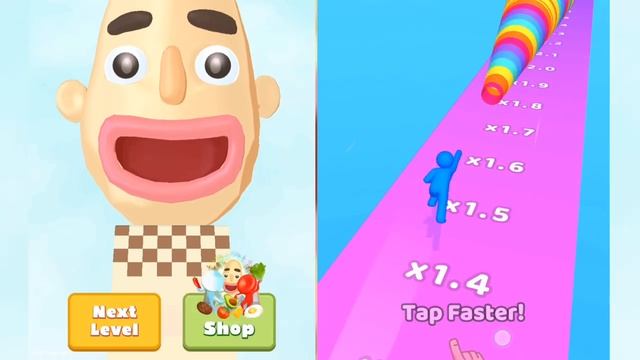 Sandwich Runner | Layer Man - Android,iOS Walkthrough Pro Game Mobile (Level Up Big Head Man Run) смотреть онлайн