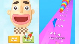 Sandwich Runner | Layer Man - Android,iOS Walkthrough Pro Game Mobile (Level Up Big Head Man Run)
