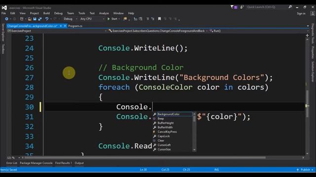change console foreground and background color in c# смотреть онлайн