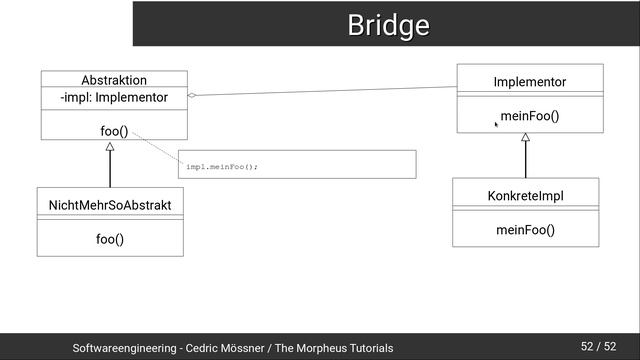 Softwareengineering Tutorial #34 - Die Brücke/ Das Bridge Pattern смотреть онлайн