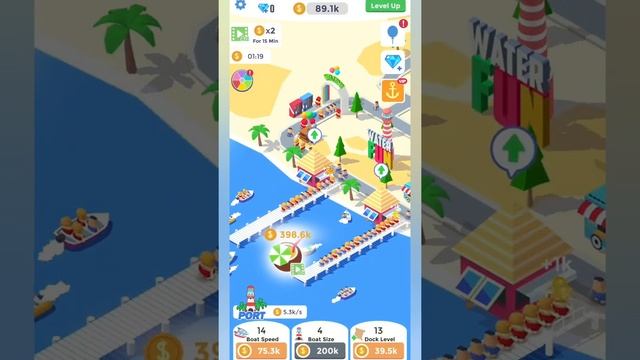 Idle Aqua Park (Level 10) Android Mini Gameplay смотреть онлайн