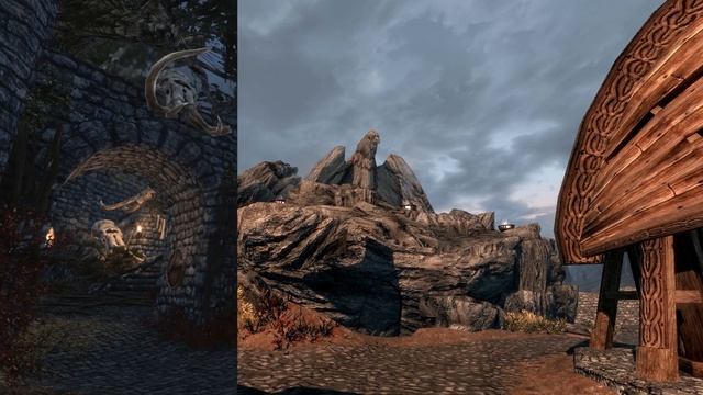 Vanilla Skyrim vs. Heavily Modded Whiterun смотреть онлайн