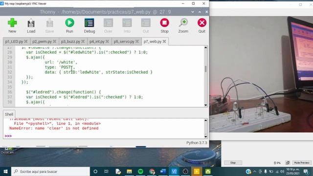 PRACTICA No.7 Las salidas GPIO controlan mediante una interfaz Web смотреть онлайн