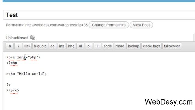 How to install the WP-Syntax plugin for WordPress - WebDesy.com смотреть онлайн