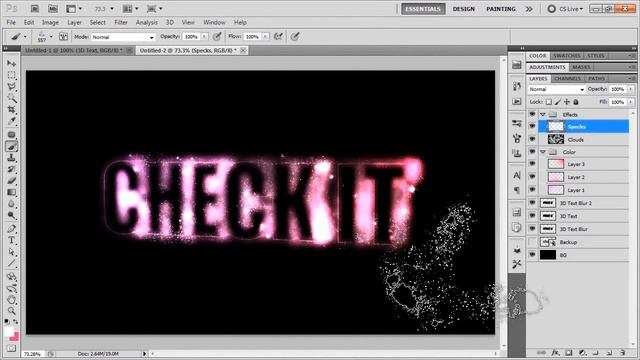 Epic 3D Space Text Effect - Photoshop Advanced Tutorial смотреть онлайн