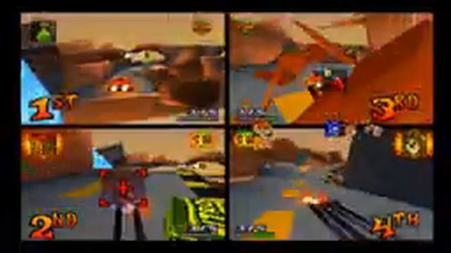Dingo Canyon - Funny bug - CTR Online - 4 players #1 смотреть онлайн