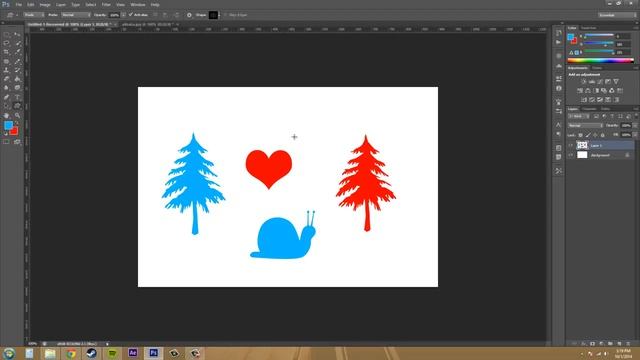 Photoshop CS6 Tutorial: 127. Custom Shape Tool смотреть онлайн
