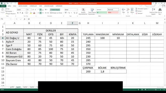 EXCEL - FORMÜLLER - MS EXCEL 2013 смотреть онлайн