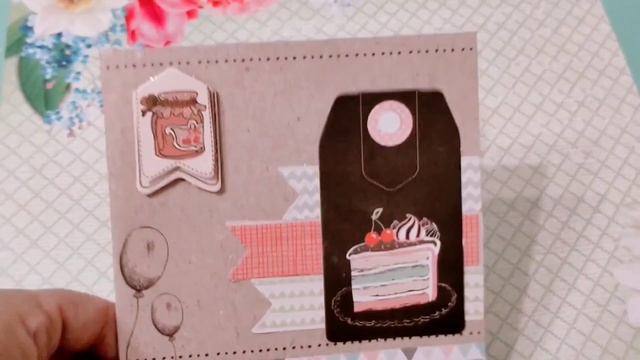 Pop-up открытка "Кусочек тортика на День рождения" смотреть онлайн