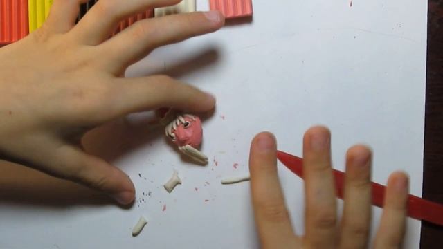 Дед Мороз из пластилина своими руками на елку смотреть онлайн