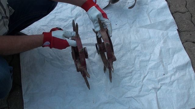 SUPER!!!Колеса ежи на легкий МБ!(ОБЗОР) Wheel spikes on a light walk-behind tractor!عجلات القنفذ смотреть онлайн