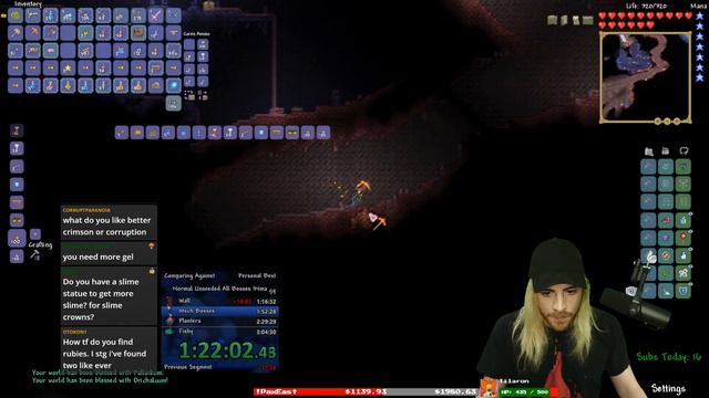 PLANTERA, YOU HOME? - [Practice] Terraria NMA All Bosses Unseeded Speedrun Highlights